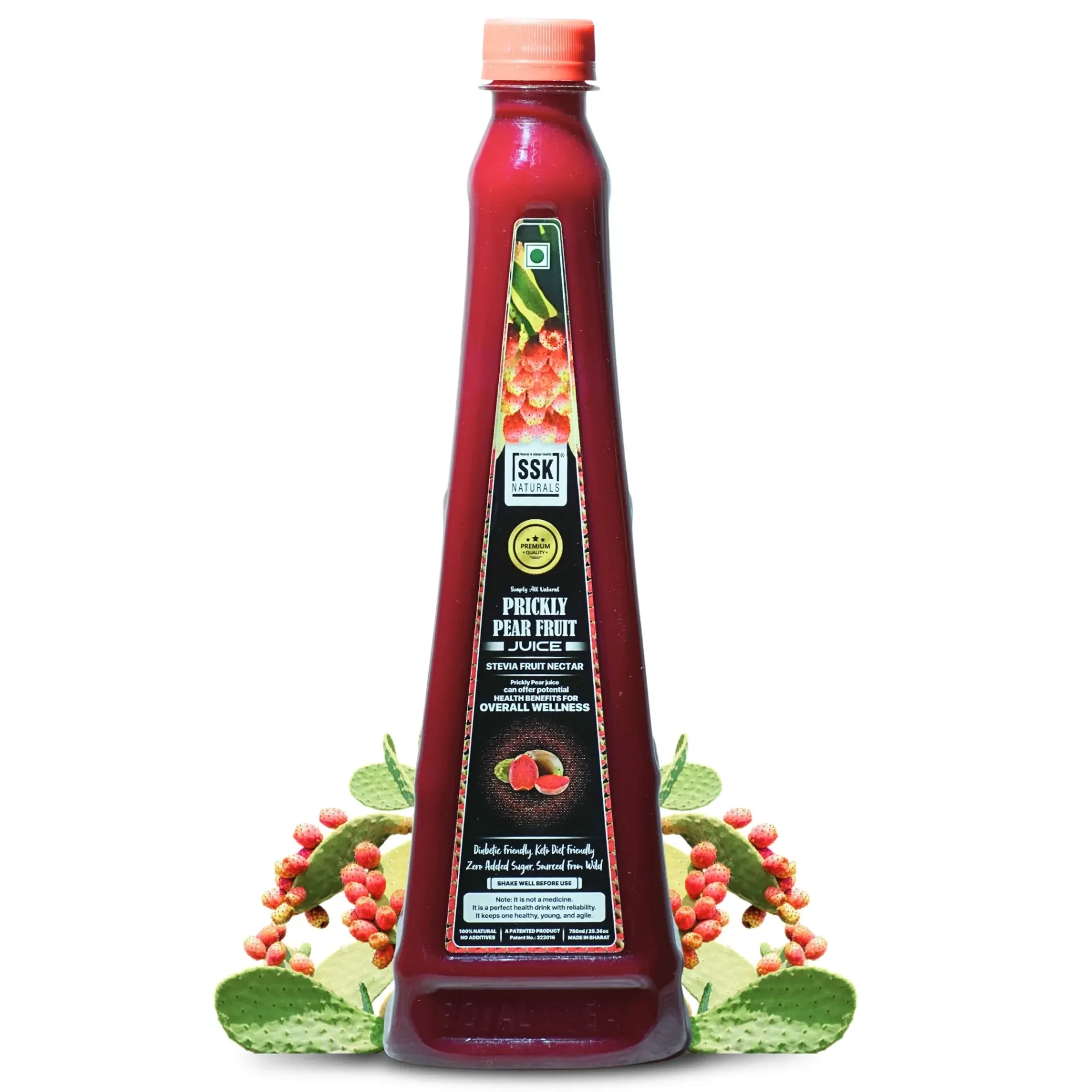 Prickly Pear Fruit Juice | 100% Natural | No Additives | 750ml/25.36oz