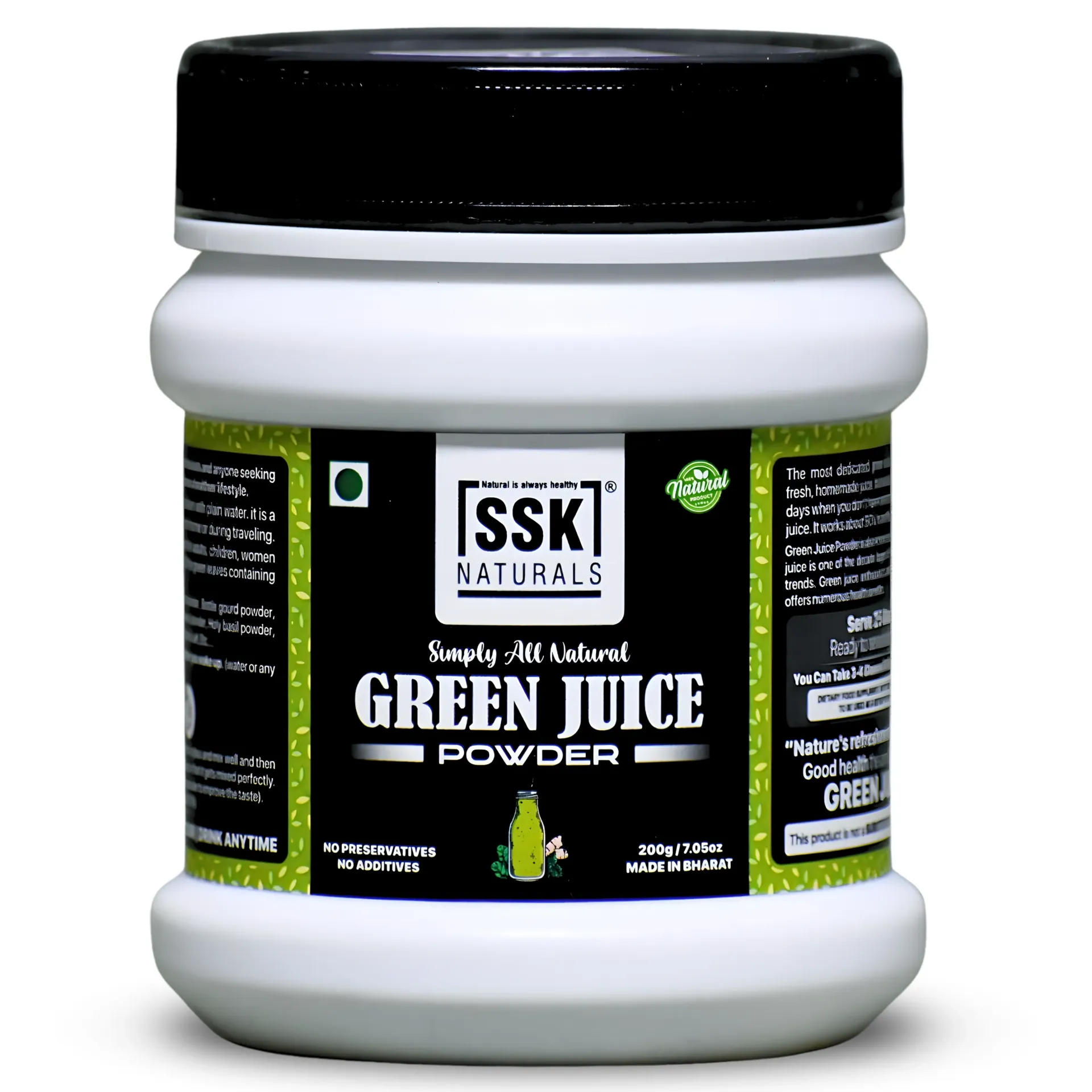 [GJP200] Green Juice Powder | 200g / 7.05oz | All Natural | No Artificial Colour | Raw | Vegan | Detoxifying