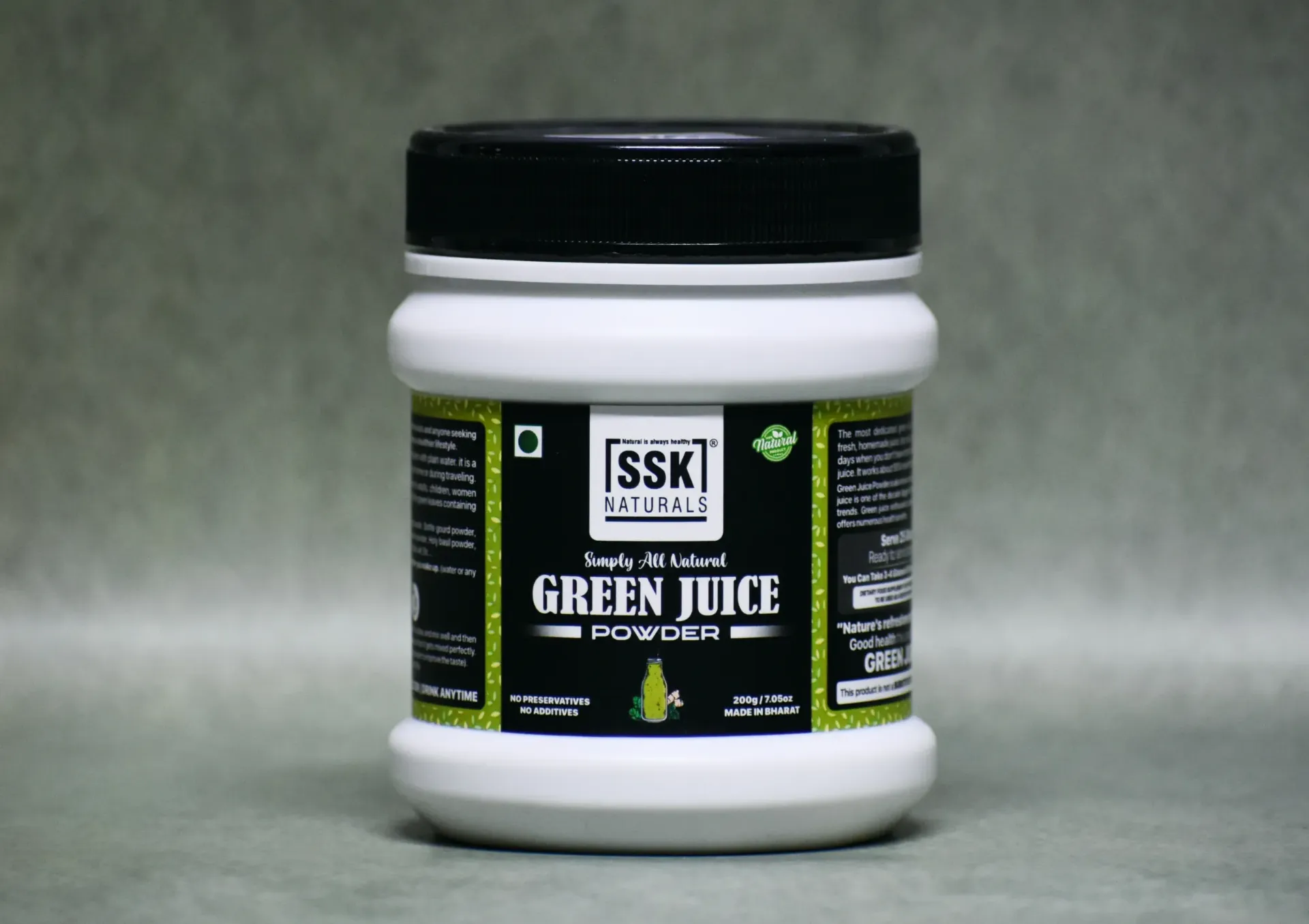 Green Juice Powder | 200g / 7.05oz | All Natural | No Artificial Colour | Raw | Vegan | Detoxifying