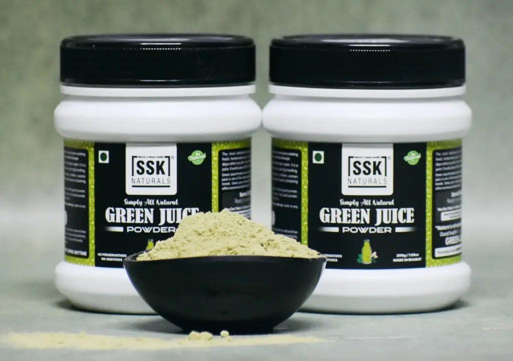 Green Juice Powder | Pack Of 2 Pcs | All Natural | No Artificial Colour | Raw | Vegan | Detoxifying