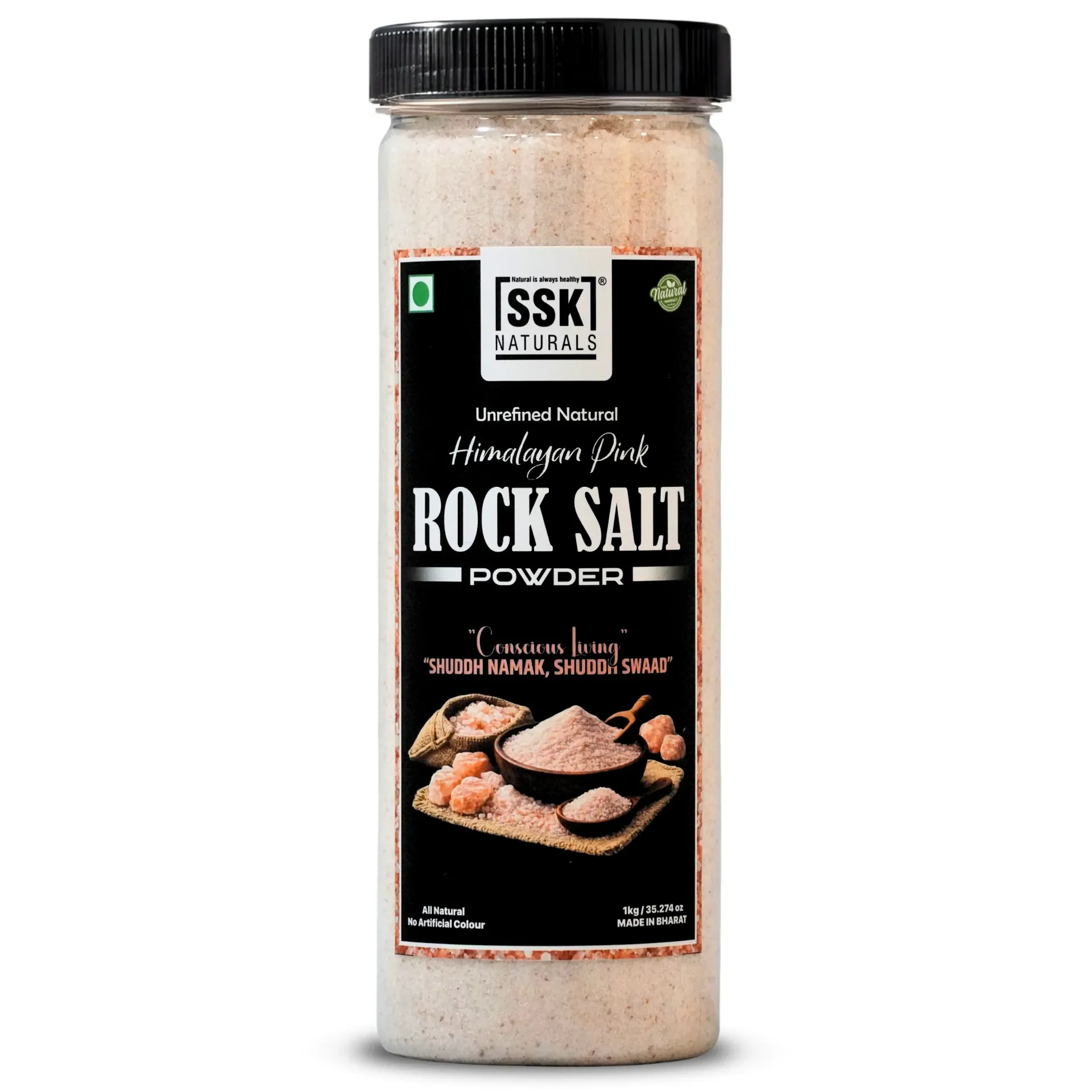 Rock Salt | 1kg | Natural Salt with 84 Trace Minerals, Additive-free, Gourmet Grade, Signature Quality