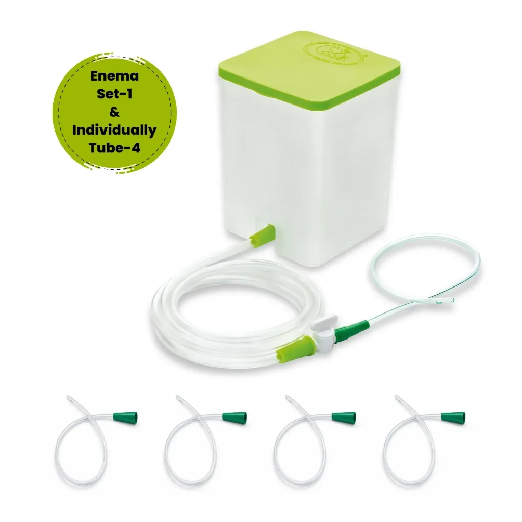 [SIE-IT] Sanjivani Instrument | Enema Kit | Home Use | 1500ml | (Enema Set 1 & Individually Tube 4)