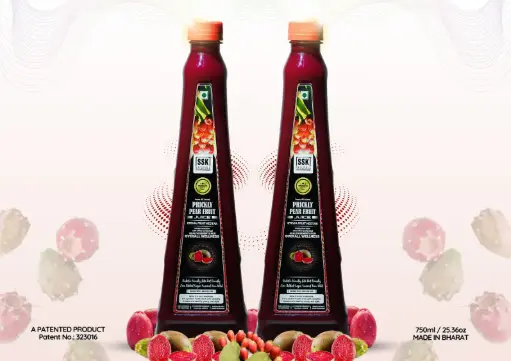 Prickly Pear Fruit Juice | Pack Of 2 | 100% Natural | No Additives | 750ml/25.36oz