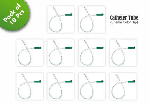Catheter Tube | Enema Colon Tip | Pack Of 10 Pcs