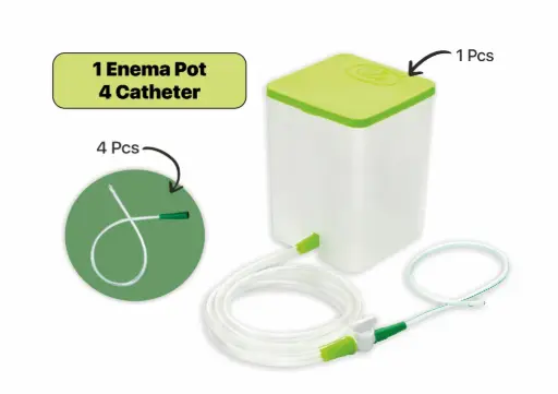 Sanjivani Instrument | Enema Kit | Home Use | 1500ml | (Enema Set 1 & Individually Tube 4)